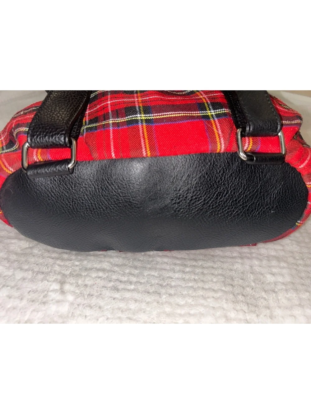 Red & Black Plaid Backpack